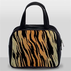 Tiger Animal Print A Completely Seamless Tile Able Background Design Pattern Classic Handbag (two Sides) by Amaryn4rt