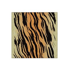 Tiger Animal Print A Completely Seamless Tile Able Background Design Pattern Satin Bandana Scarf 22  X 22  by Amaryn4rt