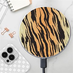 Tiger Animal Print A Completely Seamless Tile Able Background Design Pattern Wireless Charger