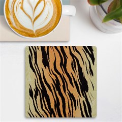 Tiger Animal Print A Completely Seamless Tile Able Background Design Pattern Uv Print Square Tile Coaster 