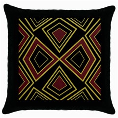 Abstract Pattern Geometric Backgrounds  Throw Pillow Case (black)