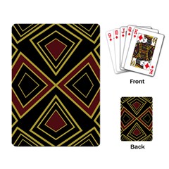 Abstract Pattern Geometric Backgrounds  Playing Cards Single Design (rectangle) by Eskimos