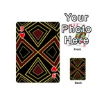 Abstract pattern geometric backgrounds  Playing Cards 54 Designs (Mini) Front - Heart9