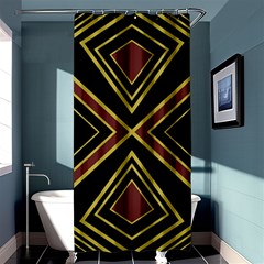 Abstract Pattern Geometric Backgrounds  Shower Curtain 36  X 72  (stall)  by Eskimos