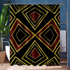 Abstract Pattern Geometric Backgrounds  Shower Curtain 60  X 72  (medium)  by Eskimos