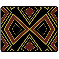 Abstract Pattern Geometric Backgrounds  Double Sided Fleece Blanket (medium)  by Eskimos