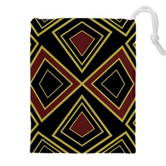 Abstract Pattern Geometric Backgrounds  Drawstring Pouch (4xl) by Eskimos