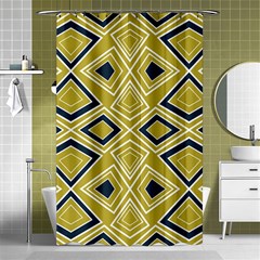 Abstract Pattern Geometric Backgrounds   Shower Curtain 48  X 72  (small)  by Eskimos