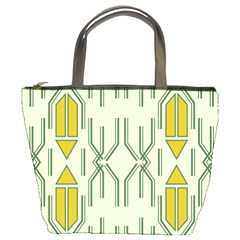 Abstract Pattern Geometric Backgrounds Bucket Bag by Eskimos