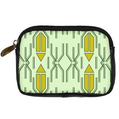 Abstract Pattern Geometric Backgrounds Digital Camera Leather Case by Eskimos