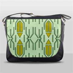 Abstract Pattern Geometric Backgrounds Messenger Bag by Eskimos