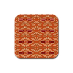 Abstract Pattern Geometric Backgrounds  Rubber Square Coaster (4 Pack) by Eskimos