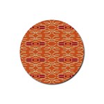 Abstract pattern geometric backgrounds  Rubber Coaster (Round) Front