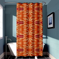 Abstract Pattern Geometric Backgrounds  Shower Curtain 36  X 72  (stall)  by Eskimos