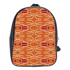 Abstract Pattern Geometric Backgrounds  School Bag (xl) by Eskimos