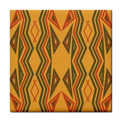 Abstract Pattern Geometric Backgrounds  Tile Coaster by Eskimos