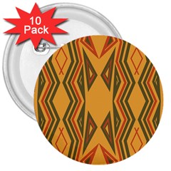 Abstract Pattern Geometric Backgrounds  3  Buttons (10 Pack)  by Eskimos