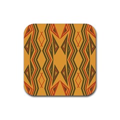 Abstract Pattern Geometric Backgrounds  Rubber Coaster (square) by Eskimos