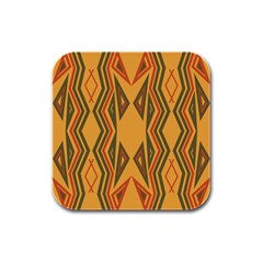 Abstract Pattern Geometric Backgrounds  Rubber Square Coaster (4 Pack) by Eskimos