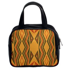 Abstract Pattern Geometric Backgrounds  Classic Handbag (two Sides) by Eskimos