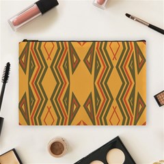 Abstract Pattern Geometric Backgrounds  Cosmetic Bag (large) by Eskimos