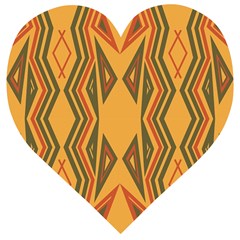 Abstract Pattern Geometric Backgrounds  Wooden Puzzle Heart by Eskimos