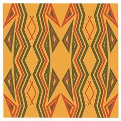 Abstract Pattern Geometric Backgrounds  Wooden Puzzle Square by Eskimos