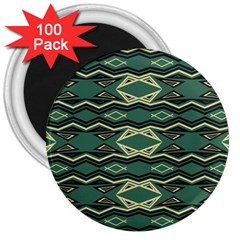 Abstract Pattern Geometric Backgrounds 3  Magnets (100 Pack) by Eskimos