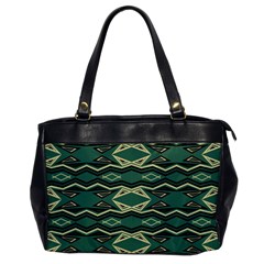 Abstract Pattern Geometric Backgrounds Oversize Office Handbag by Eskimos