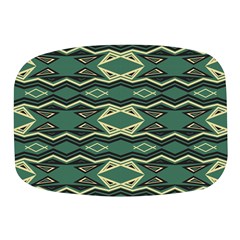 Abstract Pattern Geometric Backgrounds Mini Square Pill Box by Eskimos