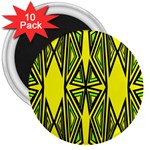 Abstract pattern geometric backgrounds 3  Magnets (10 pack)  Front