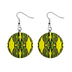 Abstract Pattern Geometric Backgrounds Mini Button Earrings by Eskimos