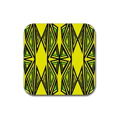 Abstract Pattern Geometric Backgrounds Rubber Coaster (square) by Eskimos