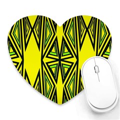 Abstract Pattern Geometric Backgrounds Heart Mousepads by Eskimos