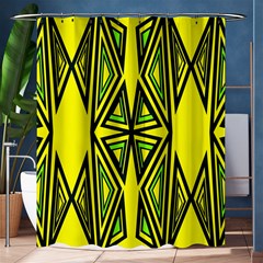 Abstract Pattern Geometric Backgrounds Shower Curtain 60  X 72  (medium)  by Eskimos