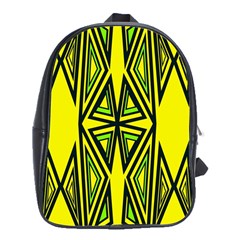 Abstract Pattern Geometric Backgrounds School Bag (xl) by Eskimos