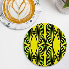 Abstract Pattern Geometric Backgrounds Uv Print Round Tile Coaster