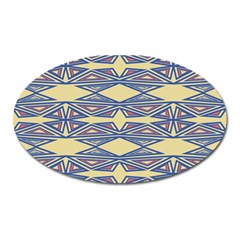 Abstract Pattern Geometric Backgrounds  Oval Magnet by Eskimos