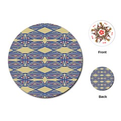 Abstract Pattern Geometric Backgrounds  Playing Cards Single Design (round) by Eskimos