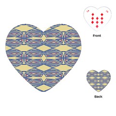 Abstract Pattern Geometric Backgrounds  Playing Cards Single Design (heart) by Eskimos