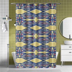 Abstract Pattern Geometric Backgrounds  Shower Curtain 48  X 72  (small)  by Eskimos