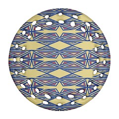 Abstract Pattern Geometric Backgrounds  Round Filigree Ornament (two Sides)