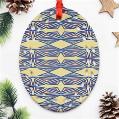 Abstract Pattern Geometric Backgrounds  Oval Filigree Ornament (two Sides) by Eskimos