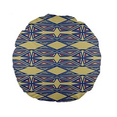 Abstract Pattern Geometric Backgrounds  Standard 15  Premium Round Cushions by Eskimos