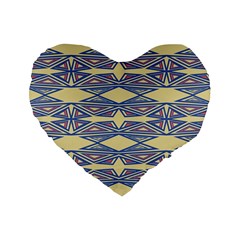 Abstract Pattern Geometric Backgrounds  Standard 16  Premium Heart Shape Cushions by Eskimos