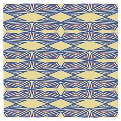 Abstract Pattern Geometric Backgrounds  Wooden Puzzle Square by Eskimos