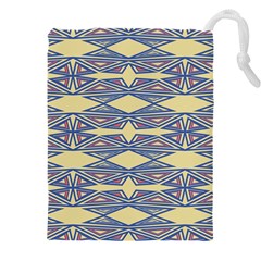 Abstract Pattern Geometric Backgrounds  Drawstring Pouch (5xl) by Eskimos