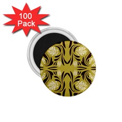 Folk Flowers Print Floral Pattern Ethnic Art 1 75  Magnets (100 Pack)  by Eskimos