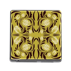 Folk Flowers Print Floral Pattern Ethnic Art Memory Card Reader (square 5 Slot) by Eskimos