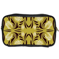 Folk Flowers Print Floral Pattern Ethnic Art Toiletries Bag (one Side) by Eskimos